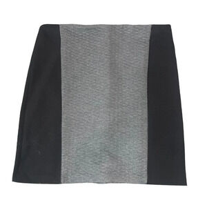 Laundry by Shelli Segal Color block Mini Pencil Skirt size 10 Gray Black‎